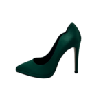 Zelios Γόβα Σατέν Dark Green 1029 - Image 5