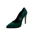 Zelios Γόβα Σατέν Dark Green 1029 - Image 2