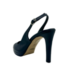 Δερμάτινες slingback γόβες με φιάπα μπλε - Zelios - Image 6