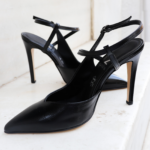 Χειροποίητες slingback γόβες λουστρίνι μαύρο - Zelios - Image 5