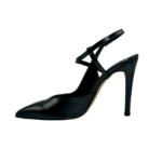 Χειροποίητες slingback γόβες λουστρίνι μαύρο - Zelios - Image 9