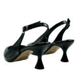 ZELIOS - Δερμάτινες Γόβες Slingback Λουστρίνι Μαύρο Z103 - Image 5