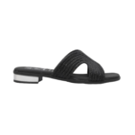 Oh My Sandals - Γυναικεία Black Δερμάτινα Mules Diva Negro 5341 - Image 2
