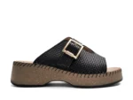 OVVIO Ανατομικά Δερμάτινα Mules Black 1420