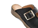 OVVIO Ανατομικά Δερμάτινα Mules Black 1420 - Image 5