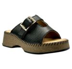 OVVIO Ανατομικά Δερμάτινα Mules Black 1420 - Image 8