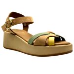 Christies Shoes Γυναικεία Πέδιλα Πλατφόρμες CS87-1175 Ταμπά Δέρμα