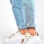 CS Sneakers Δίσολα με Χρυσά Διακοσμητικά