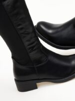 Eco leather Γυναικείες Μπότες Over the knee σε Μαύρο - Image 2