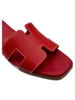Γυναικείο Πέδιλο Oh My Sandals 5566 Κόκκινο Δερμάτινο - Image 6