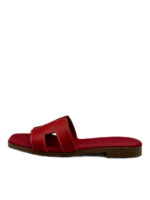 Γυναικείο Πέδιλο Oh My Sandals 5566 Κόκκινο Δερμάτινο - Image 4