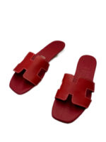 Γυναικείο Πέδιλο Oh My Sandals 5566 Κόκκινο Δερμάτινο - Image 3