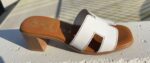 Oh My Sandals 5605 - Στυλάτα Πέδιλα με "H" Σχέδιο και Άνετο Τακούνι - Image 5