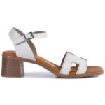 OH MY SANDALS 5611 – Δερμάτινο Πέδιλο με Μεσαίο Τακούνι - Image 5