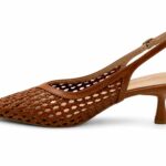 Francesco Milano J07-04P Πλεκτό Πέδιλο Slingback με Μυτερή Μύτη Σε Ταμπά