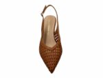 Francesco Milano J07-04P Πλεκτό Πέδιλο Slingback με Μυτερή Μύτη Σε Ταμπά - Image 6